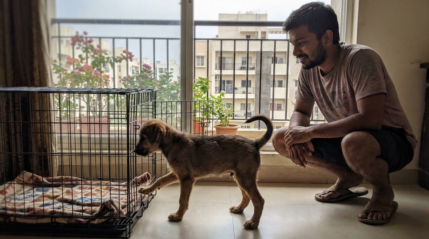 Crate training puppies step-by-step guide for India