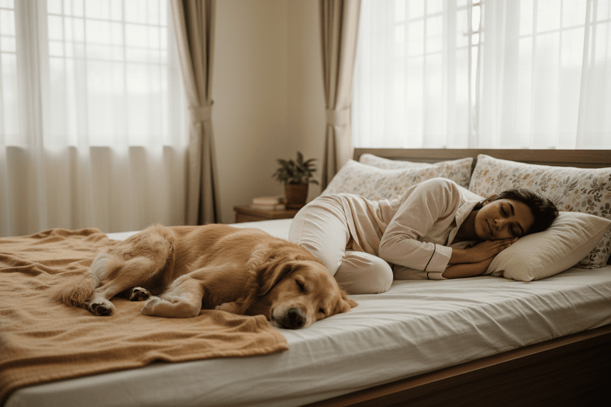 A Beagle in guides setting