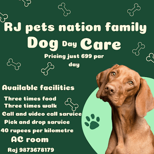 RJ pets nation family dog walking in noida